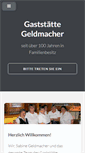 Mobile Screenshot of gaststaette-geldmacher.de
